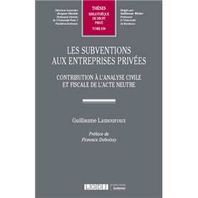 Les subventions aux entreprises privées