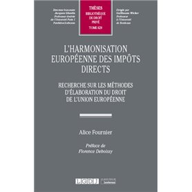 L'harmonisation européenne des impôts directs