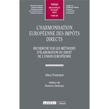 L'harmonisation européenne des impôts directs