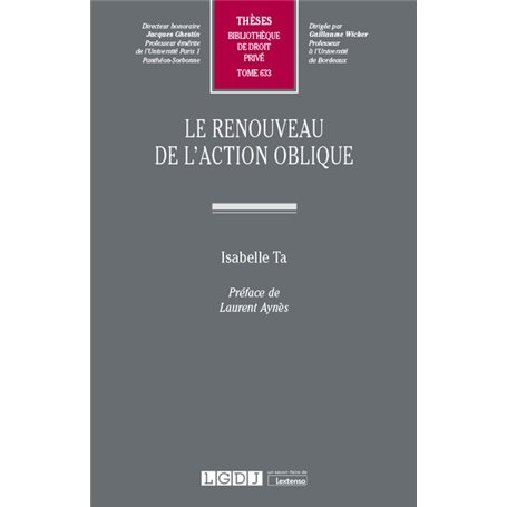 Le renouveau de l'action oblique