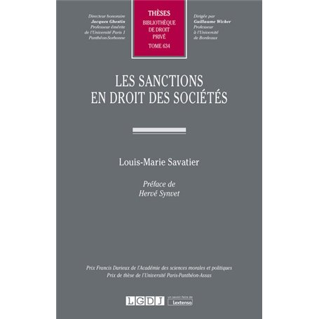 Les sanctions en droit des sociétés