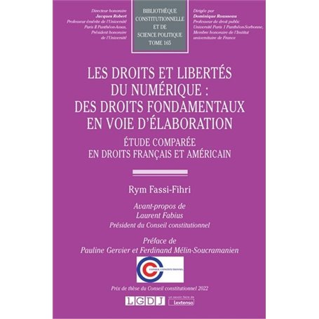 Les droits et libertés du numérique : des droits fondamentaux en voie d'élaboration