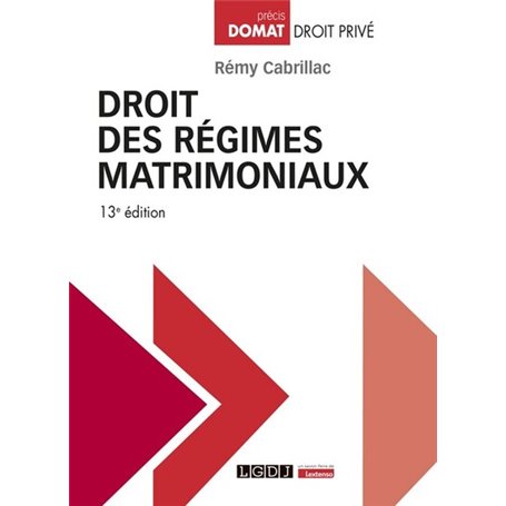 Droit des régimes matrimoniaux