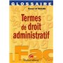 termes de droit administratif