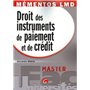 mémentos lmd - droit des instruments de paiement et de crédit