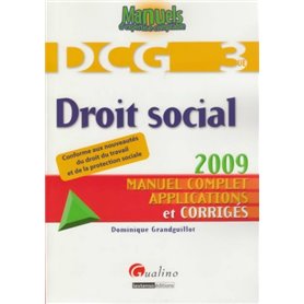 DROIT SOCIAL - DCG 3 - 3ÈME ÉDITION