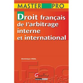 master pro - droit français de l'arbitrage interne et international