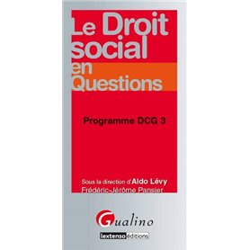 le droit social en questions - programme dcg 3