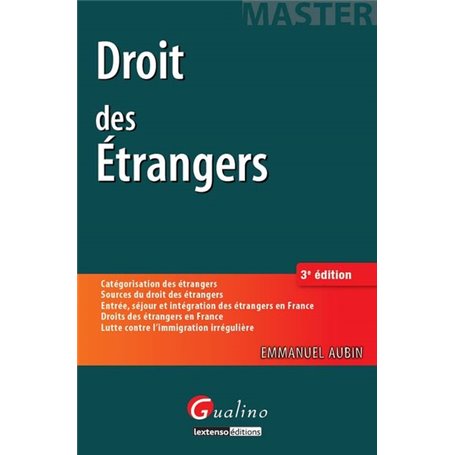 droit des étrangers - 3ème édition