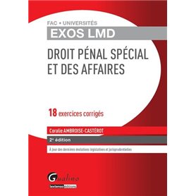 exos lmd - droit pénal spécial et des affaires - 2ème édition