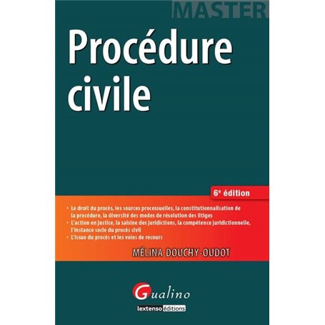 master - procédure civile - 6ème édition