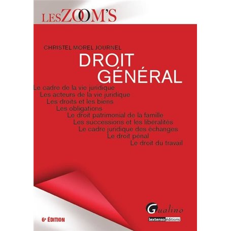 DROIT GÉNÉRAL - 6ÈME ÉDITION