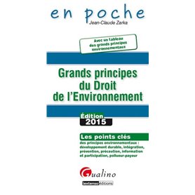 grands principes du droit de l'environnement 2015