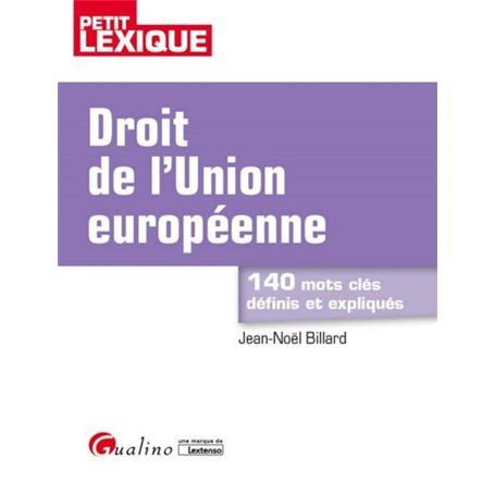 DROIT DE L'UNION EUROPÉENNE 2EME EDITION
