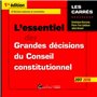 L'ESSENTIEL DES GRANDES DÉCISIONS DU CONSEIL CONSTITUTIONNEL