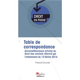 table de correspondance