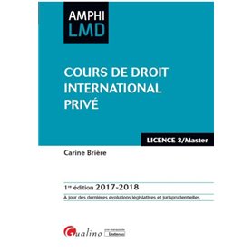 COURS DE DROIT INTERNATIONAL PRIVE