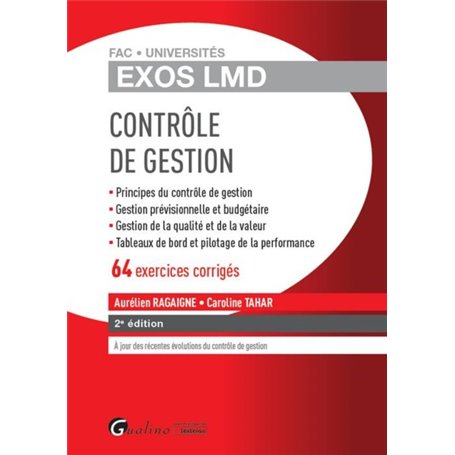 CONTROLE DE GESTION - 61 EXERCICES CORRIGES 2EME EDITION