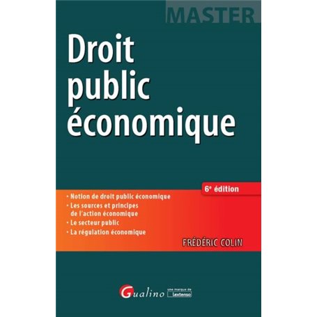 DROIT PUBLIC ÉCONOMIQUE 6EME EDITION