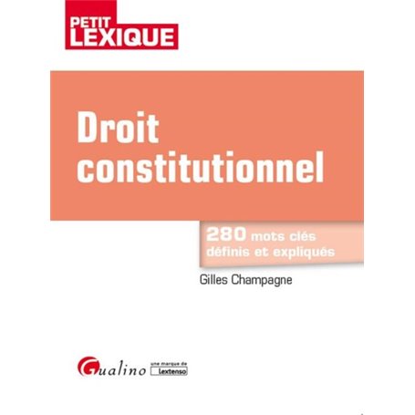DROIT CONSTITUTIONNEL 5EME EDITION