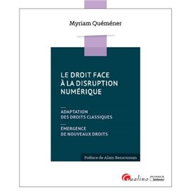 LE DROIT FACE A LA DISRUPTION NUMERIQUE