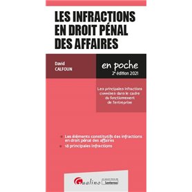 Les infractions en droit pénal des affaires