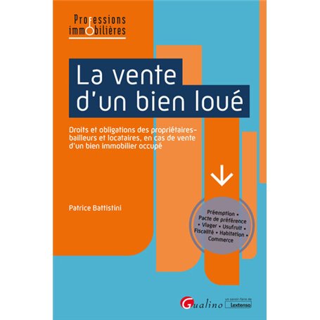 La vente d'un bien loué