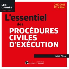 L'essentiel des procédures civiles d'exécution