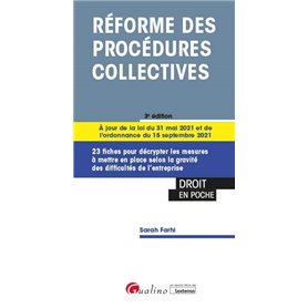 Réforme des procédures collectives