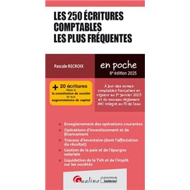 Les 250 écritures comptables les plus fréquentes