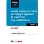 Cours d'introduction historique au droit et d'histoire des institutions