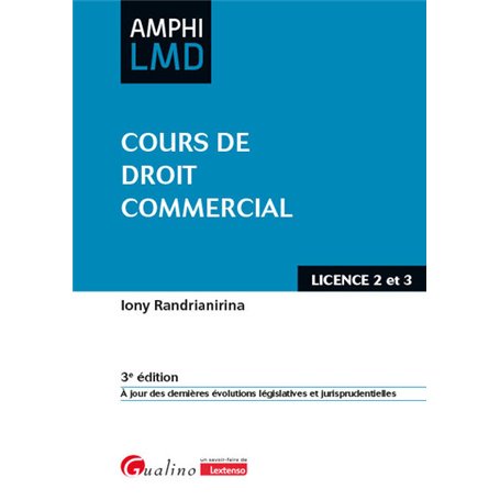 Cours de droit commercial