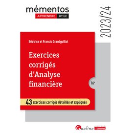 Exercices corrigés d'analyse financière