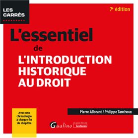 L'essentiel de l'introduction historique au droit