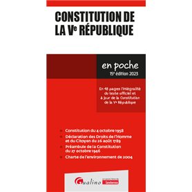 Constitution de la Ve République