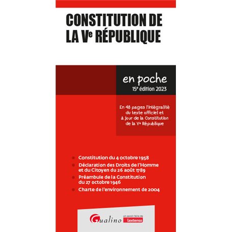 Constitution de la Ve République