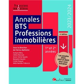 Annales BTS - Professions immobilières