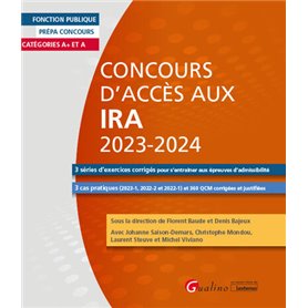 Concours d'accès aux IRA 2023-2024