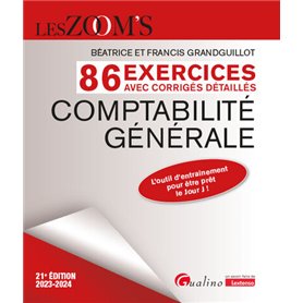 86 exercices avec corrigés détaillés - Comptabilité générale