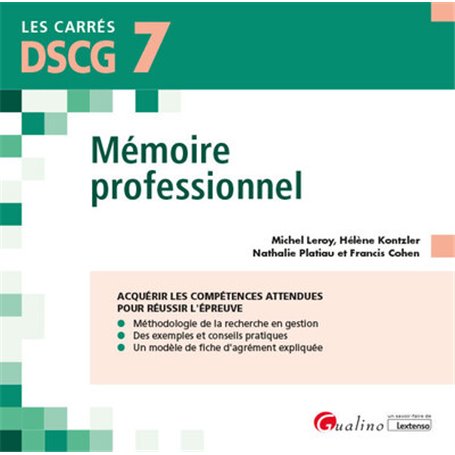 DSCG 7 - Mémoire professionnel