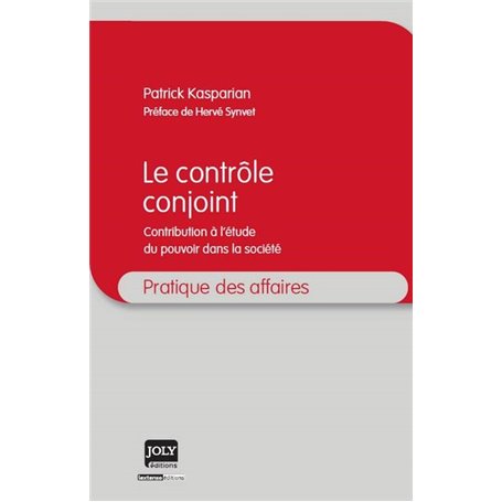 LE CONTRÔLE CONJOINT