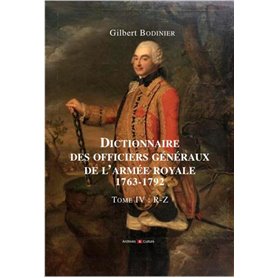 Dictionnaire des officiers généraux de l'armée royale 1763-1792