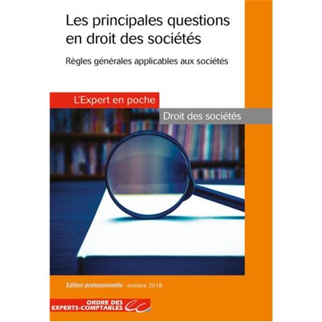 Les principales questions en droit des sociétés