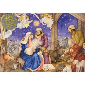 Calendrier de l'avent - Petit Jésus est né - Campinoti