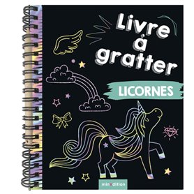 Livre à gratter Licornes (mini-livre)