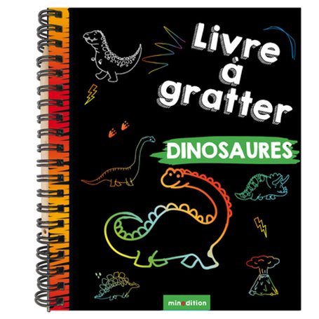 Mini livre à gratter - Dinosaures