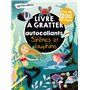 Livre à gratter avec autocollants  - Sirènes et dauphins