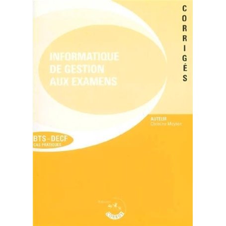 L'informatique de gestion aux examens - Pochette