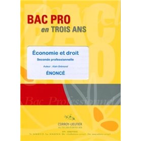 Économie et droit - Pochette énoncé