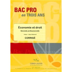 Économie et droit - Pochette Corrigé